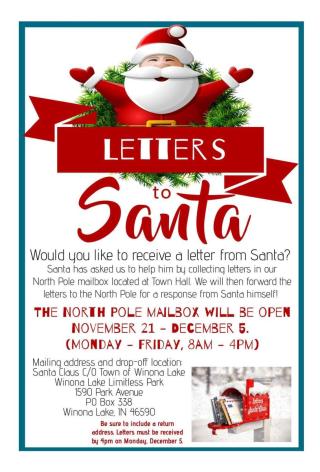 letters to Santa flyer