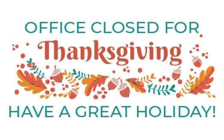 closed Thanksgiving