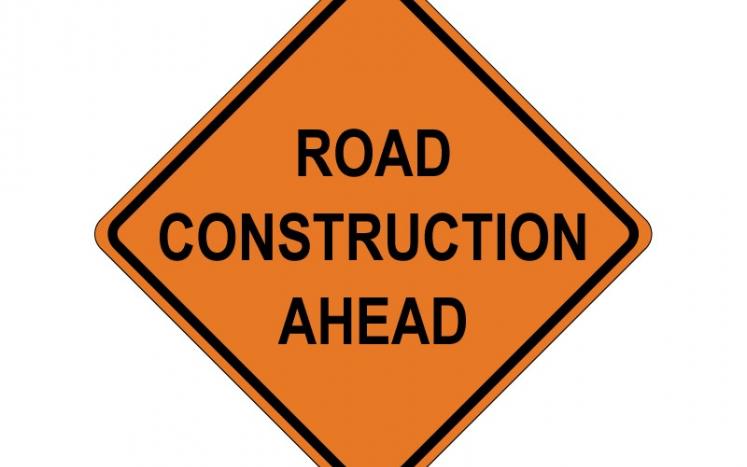 Road Construction Ahead Sign