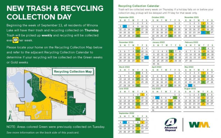 Trash & Recycling Schedule