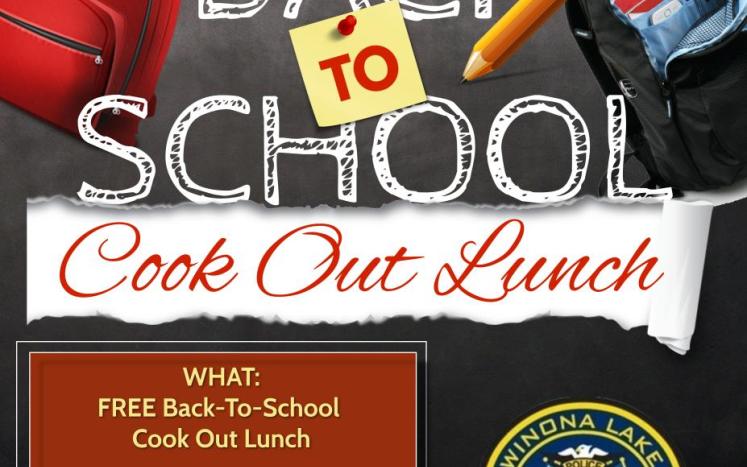 back to school free lunch flyer